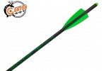 Стрела арбалетная карбоновая Centershot Toxic Carbon 16" Half Moon Nock