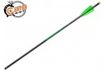 Стрела арбалетная карбоновая Centershot Toxic Carbon 22" Half Moon Nock