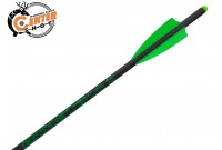 Стрела арбалетная карбоновая Centershot Toxic Carbon 16" Half Moon Nock