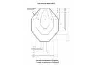 Мишень IPSC тренировочная (с белой стороной) 580*460мм 