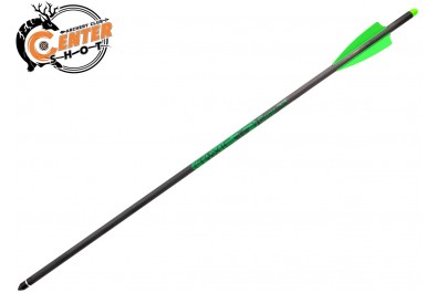 Стрела арбалетная карбоновая Centershot Toxic Carbon 22" Half Moon Nock