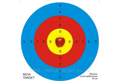 Мишень лучно-арбалетная ЯБЛОКО 480*480мм.