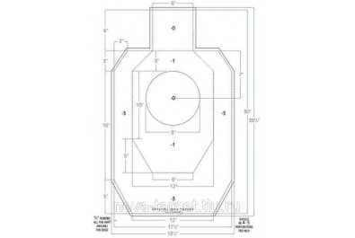 Мишень IDPA 780*460мм