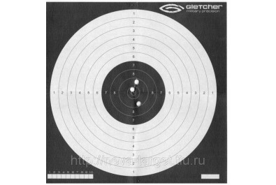 Мишени для пневматики №17 Gletcher 170*170мм картон (50шт)