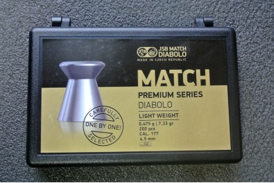 Пули для пневматики JSB Match Premium Light 4, 5мм 0, 475гр (200шт)