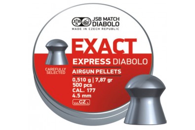 Пули для пневматики JSB Exact Express Diabolo 4, 5мм 0, 51гр. (500шт)