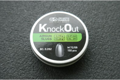 Пули для пневматики JSB Knock Out Slugs 6, 37мм 2, 17г (150шт)