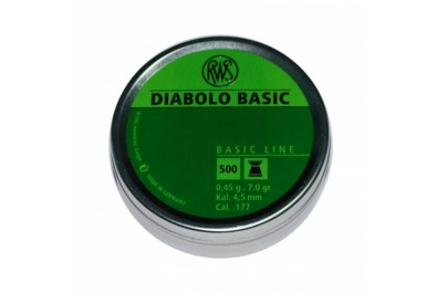 Пули для пневматики RWS Diabolo Basic 4, 5мм 0, 45г 500шт