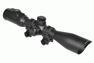 Прицел LEAPERS Accushot Tactical 1.5-6x44 Mil-dot, 30 мм, подсв.36цв, сетка-нить, кольца